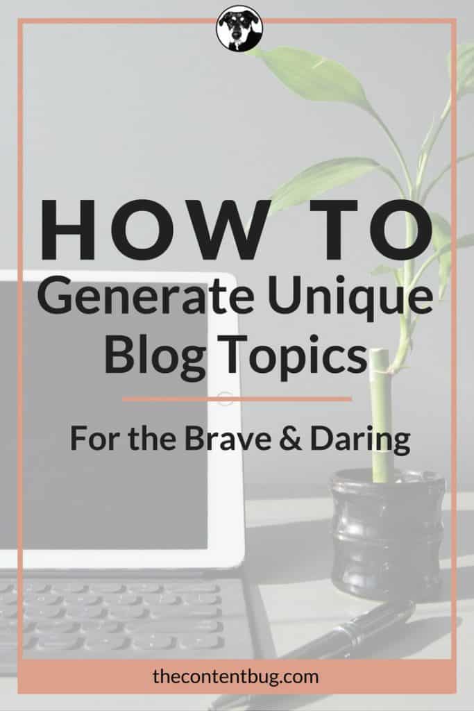 Struggling to find the right topic to write a blog post about? Learn 4 tips and tricks to help you create unique blog topics your audience will love!