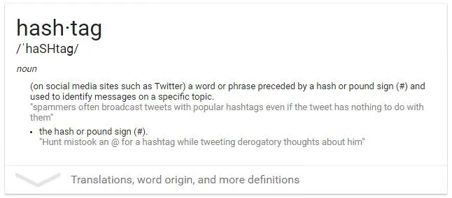 hashtag definition - The Content Bug