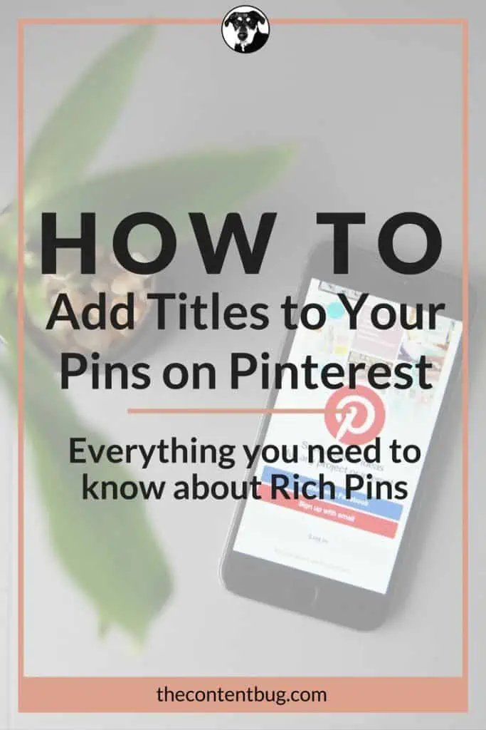 How To Add Titles to Your Pins on Pinterest - The Content Bug