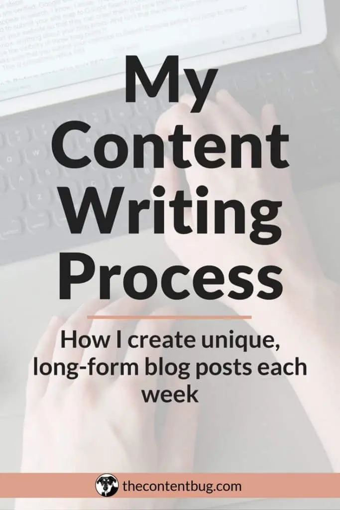 My Content Writing Process | So you want to be a blogger, huh? About a year ago I decided the same thing, but I had no idea what blog writing required! So I'm sharing my content writing process for all you to see and understand the steps I follow to create winning content each week. Let me know what you do to create the perfect blog post!