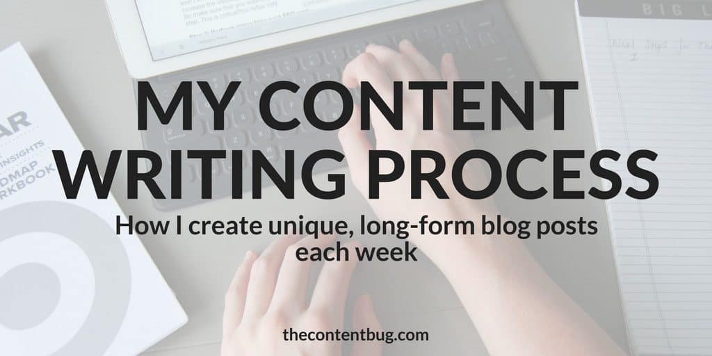 My Content Writing Process | So you want to be a blogger, huh? About a year ago I decided the same thing, but I had no idea what blog writing required! So I'm sharing my content writing process for all you to see and understand the steps I follow to create winning content each week. Let me know what you do to create the perfect blog post!