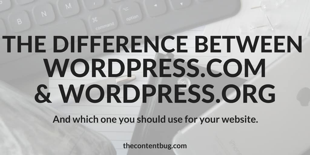 The Difference Between WordPress.com & WordPress.org - Cathrin Manning