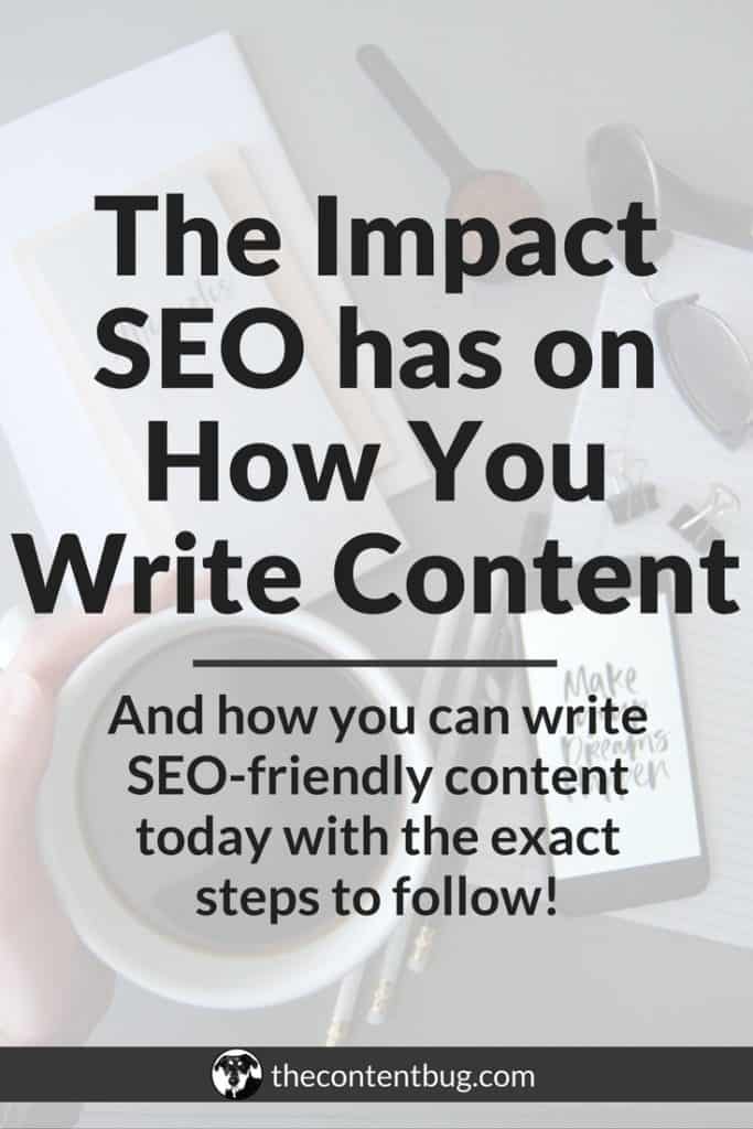 The Impact SEO has on How You Write Content | Creating SEO-friendly content is critical to the success of your SEO strategy and your content strategy for your website. But do you know how to create SEO-friendly content? In this post, you'll learn the relationship between SEO and content plus the steps that you need to follow to create SEO friendly content every time!