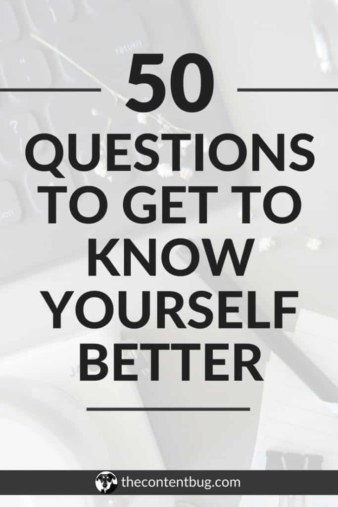 questions to know yourself