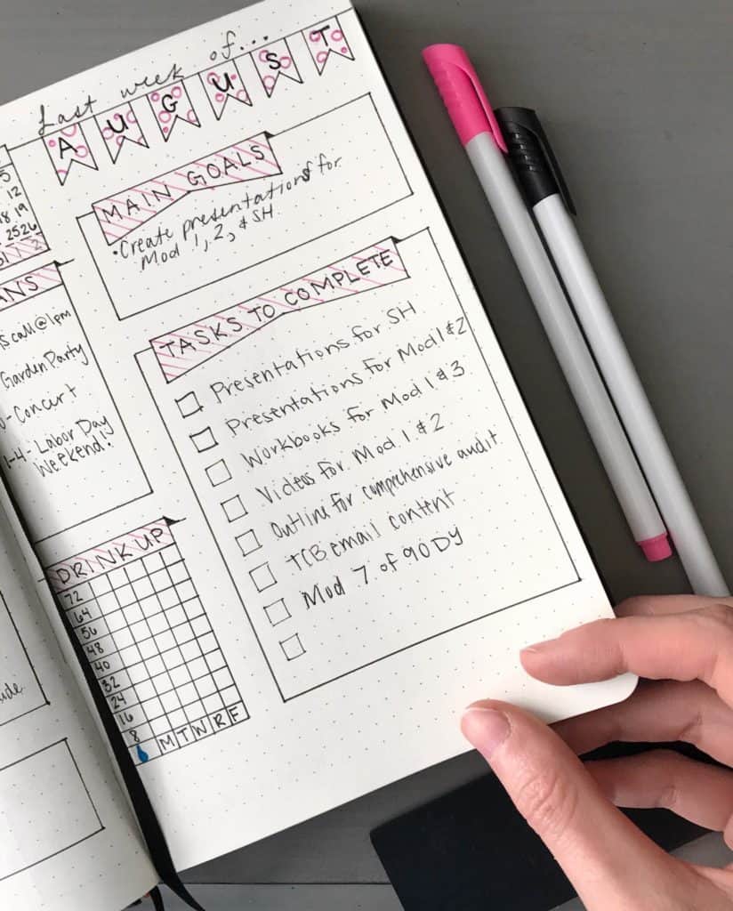 the content bug bullet journal