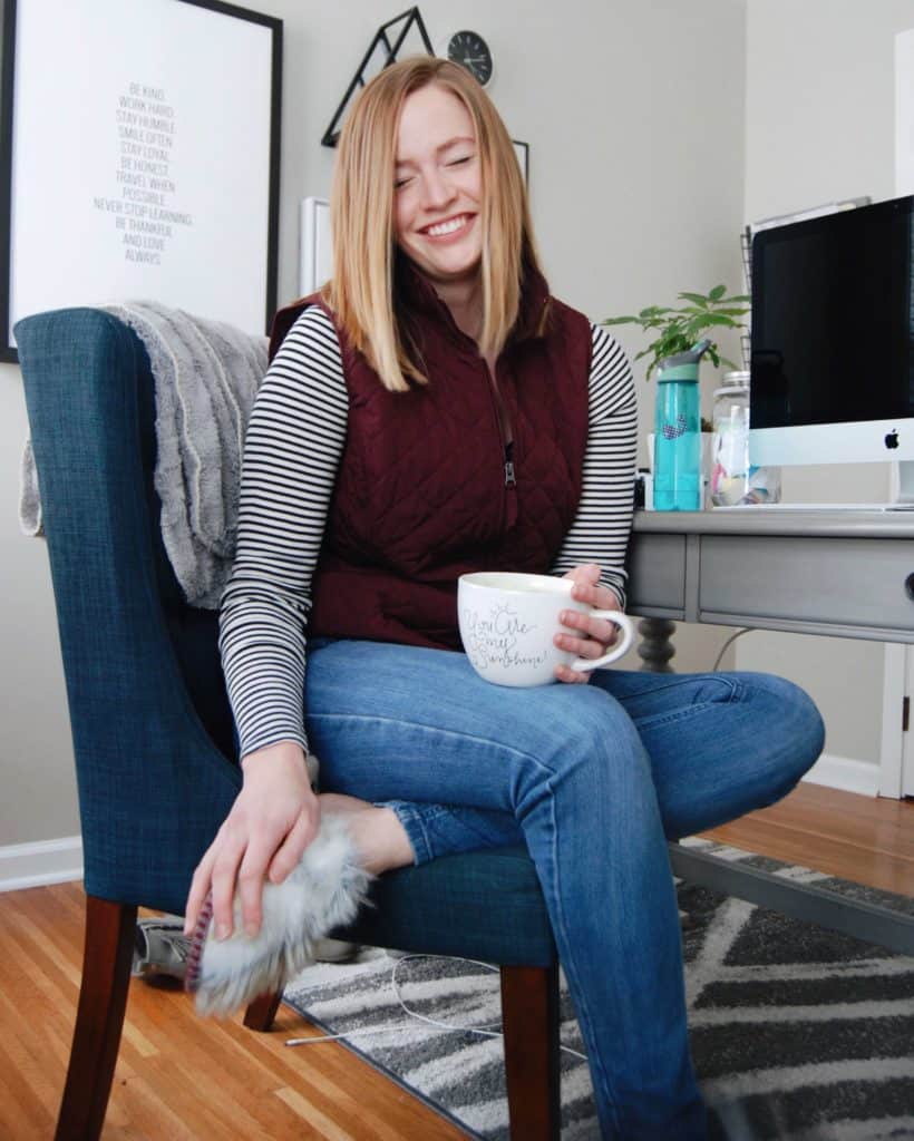 Laughing office picture with Matcha and The Content Bug