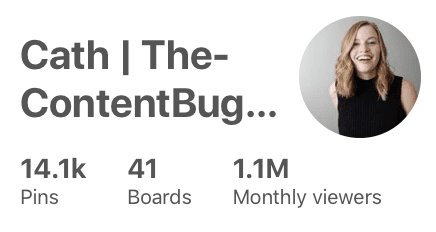 The Content Bug Monthly Viewers on Pinterest