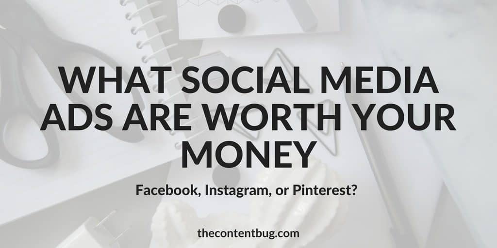 Have you thought about investing in social media ads? Before you put your money down, it's important to know that you're money is going to be well spent. Last month I did an experiment where I tried out 5 ads on 3 different social media platforms. Find out what social media ads are worth your money - Facebook, Instagram or Pinterest? 