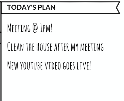 The Content Bug Today's Plan Section