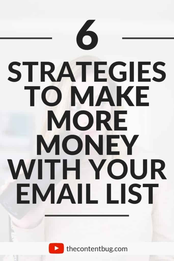 make more money with your email list