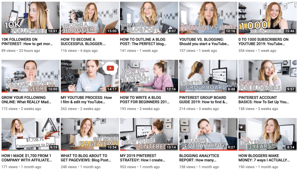 recently youtube video topics