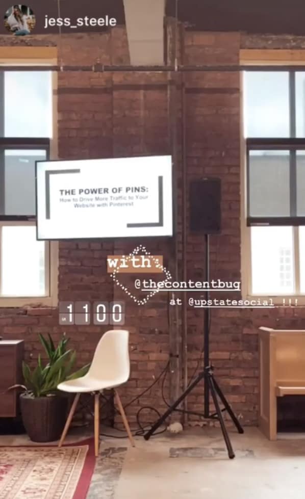upstate presentation ig story