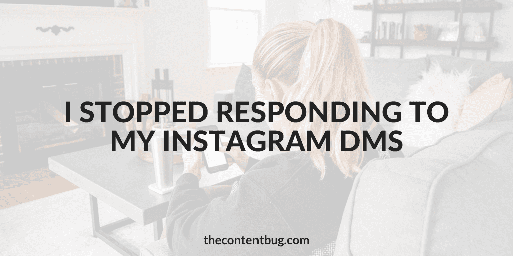 didn't respond to dms